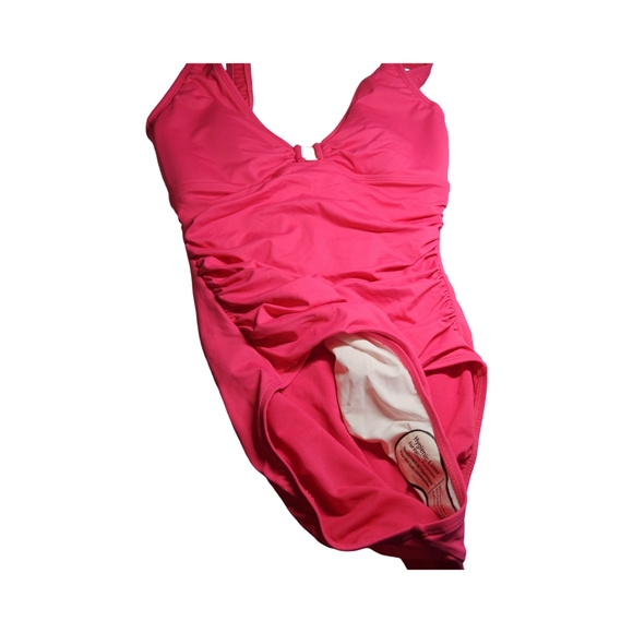 1Lauren Ralph Lauren Women's Pink Swimsuit size 8 - Picture 5 of 9